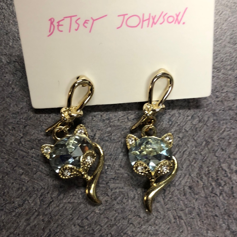 Betsey Johnson Fox earrings